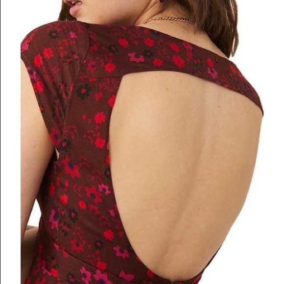 Free People Red It Takes Two Wrap Dress - Picture 7 of 14